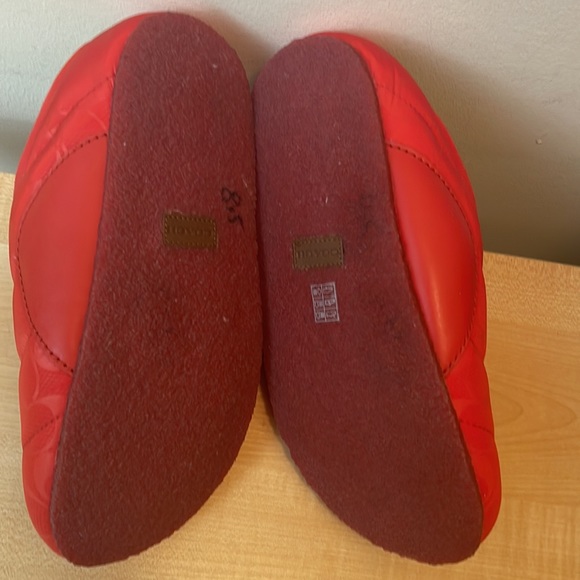 Coach Rachelle Monogram Quilted Nylon Slippers w/Drawstring Toggle- 2 Colors New - Picture 14 of 14